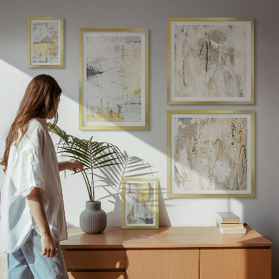 Set di quadri incorniciati Eleganti motivi astratti