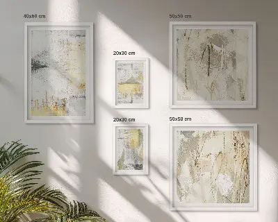 Set di quadri incorniciati con eleganti motivi astratti