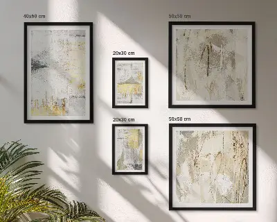 Set di quadri incorniciati con eleganti motivi astratti