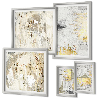 Set di quadri incorniciati Eleganti motivi astratti