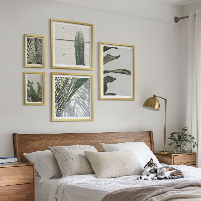 Polittico con cornice Dettagli vegetali moderni