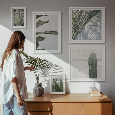 Polittico con cornice Dettagli vegetali moderni