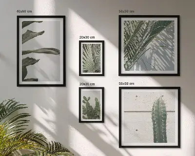 Dettagli vegetali moderni polittico con cornice