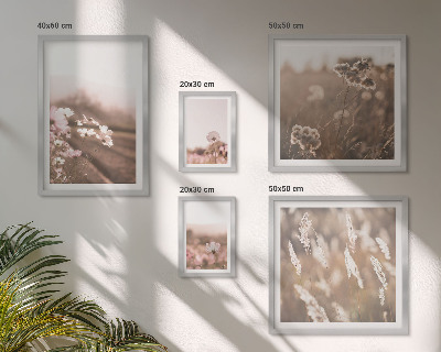 Polittico con cornice Motivi floreali dalla natura delicata