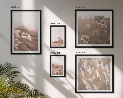 Polittico con cornice Motivi floreali dalla natura delicata