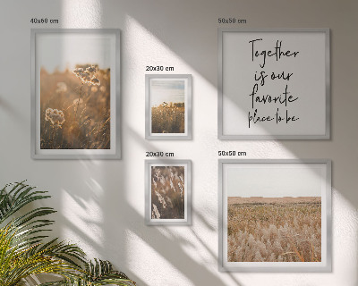 Set di 5 quadri paesaggi naturali fiori detti