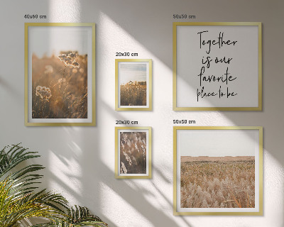 Set di 5 quadri paesaggi naturali fiori detti