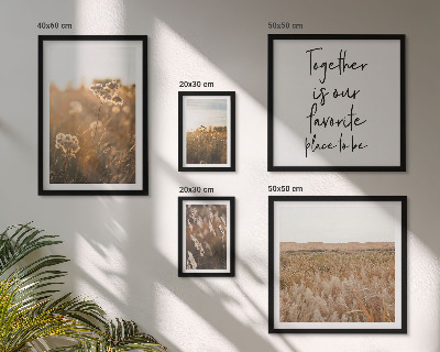 Set di 5 quadri paesaggi naturali fiori detti