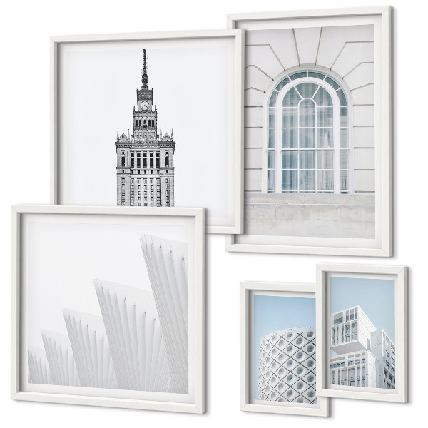 Set di quadri incorniciati Minimalismo nell'architettura moderna