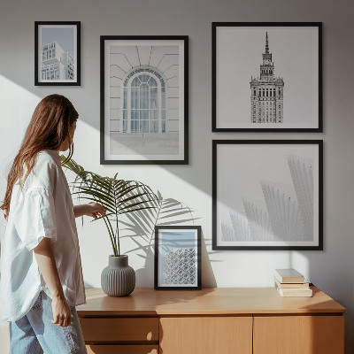 Set di quadri incorniciati Minimalismo nell'architettura moderna