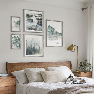 Polittico con cornice Paesaggi tranquilli con acqua