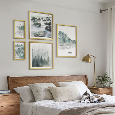 Polittico con cornice Paesaggi tranquilli con acqua