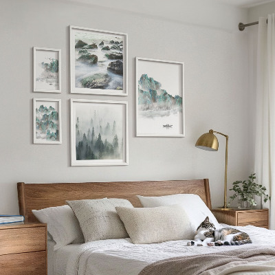 Polittico con cornice Paesaggi tranquilli con acqua
