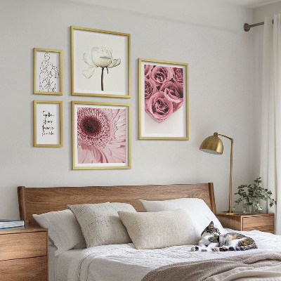 Polittico con cornice Ispirazioni floreali in stile boho