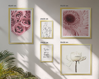 Polittico con cornice Ispirazioni floreali in stile boho