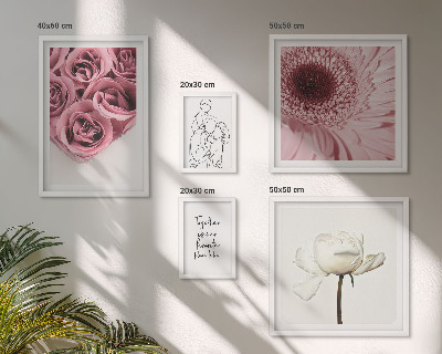 Polittico con cornice Ispirazioni floreali in stile boho