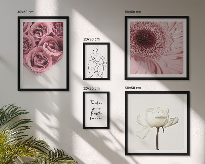 Polittico con cornice Ispirazioni floreali in stile boho
