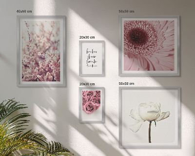 Set di 5 quadri Accenti floreali romantici