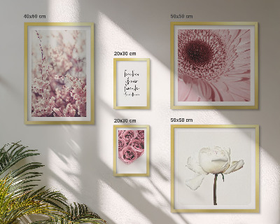 Set di 5 quadri Accenti floreali romantici