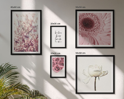 Set di 5 quadri Accenti floreali romantici