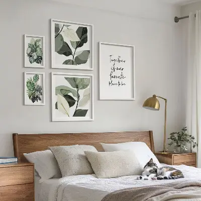 Set di quadri incorniciati ispirazioni moderne a tema vegetale