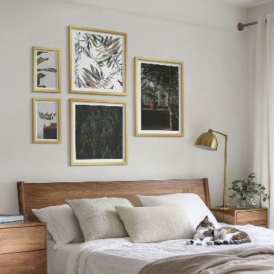 Polittico con cornice Motivi vegetali di oasi verde