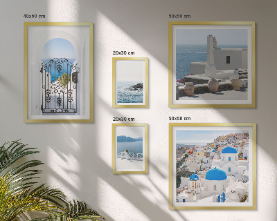 Set di 5 quadri vedute della Grecia mediterranea