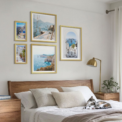 Set di quadri incorniciati Paesaggi della Grecia, architettura marittima