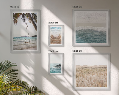 Set di 5 quadri Rilassanti viste sul mare