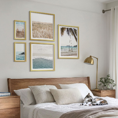 Set di 5 quadri Rilassanti viste sul mare
