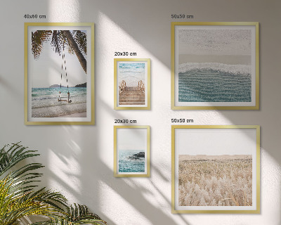 Set di 5 quadri Rilassanti viste sul mare