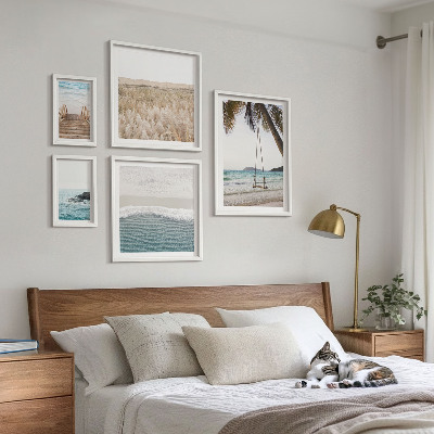 Set di 5 quadri Rilassanti viste sul mare