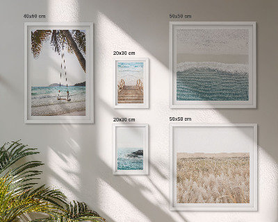 Set di 5 quadri Rilassanti viste sul mare