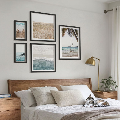 Set di 5 quadri Rilassanti viste sul mare