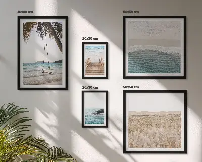 Set di 5 quadri con rilassanti viste sul mare