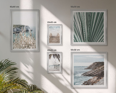 Set di quadri incorniciati spiagge tropicali sul mare