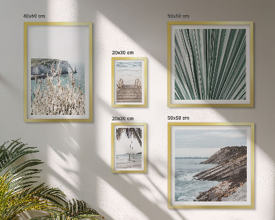 Set di quadri incorniciati spiagge tropicali sul mare