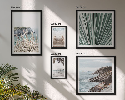Set di quadri incorniciati spiagge tropicali sul mare