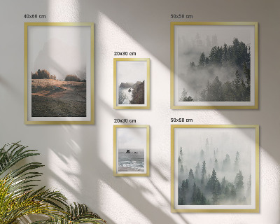 Set di quadri incorniciati Panorami naturali di montagna e mare