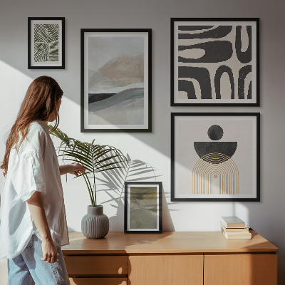 Set di quadri incorniciati Motivi astratti a colori
