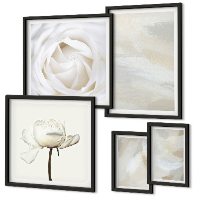 Set di quadri incorniciati Ispirazioni floreali bianche