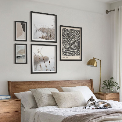 Set di quadri incorniciati Arte naturalistica minimalista
