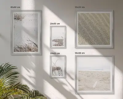 Set di 5 quadri con motivi minimalisti da spiaggia