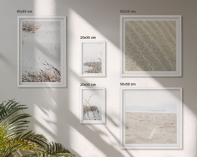 Set di 5 quadri Motivi minimalisti da spiaggia