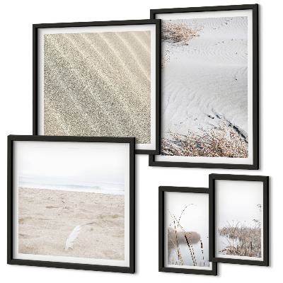 Set di 5 quadri Motivi minimalisti da spiaggia