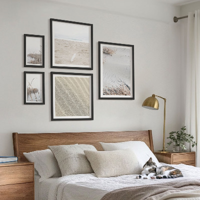 Set di 5 quadri Motivi minimalisti da spiaggia