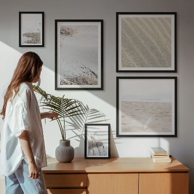 Set di 5 quadri Motivi minimalisti da spiaggia