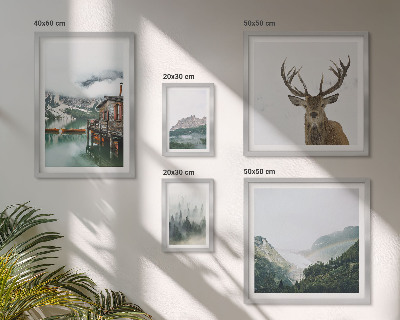 Set di 5 quadri Paesaggi naturali di montagna