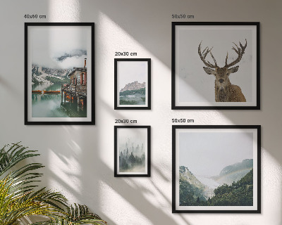 Set di 5 quadri Paesaggi naturali di montagna