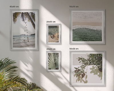 Polittico con cornice Spiagge tropicali, armonia con la natura